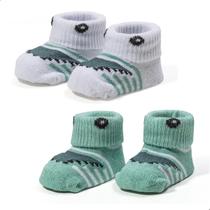 Conjunto 2 Pares Meia Pantufinha Recém Nascido Enxoval Dallf Conjunto 2 Pares Meia Pantufinha Recém Nascido Enxoval Dallf