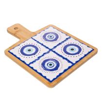 Conjunto 2 peças com bandeja Greek 22,5CM Bambu