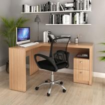 Conjunto 2 Peças com Escrivaninha em L 2 Gavetas Me4129 e Cadeira de Escritório Diretor Tela Mesh Tok 3310 Amendoa Conjunto 2 Peças com Escrivaninha em L 2 Gavetas Me4129 e Cadeira de Escritório Diretor Tela Mesh Tok 3310 Amendoa