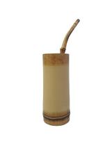 Conjunto - 2 peças - Copo e Bomba de Bambu para Tereré