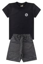 Conjunto 2 Peças Infantil Roupa Menino Verão 2025 Básico Kangulu Algodão Premium