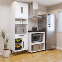 Conjunto 2 Peças Paneleiro com Fruteira e Balcão 4 Bocas Santo Andre