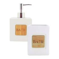 Conjunto 2 Peças Para Banheiro Bath Branco Mimo Style Conjunto 2 Peças Para Banheiro Bath Branco Mimo Style