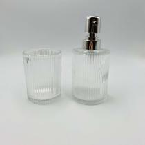 Conjunto 2 Peças para Banheiro de Vidro Lines - Lyor Conjunto 2 Peças para Banheiro de Vidro Lines - Lyor