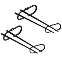 Conjunto 2 peças Suporte Suspenso para Taças Reto 42cm Kit Porta Taças de Teto Preto Fosco Conjunto 2 peças Suporte Suspenso para Taças Reto 42cm Kit Porta Taças de Teto Preto Fosco