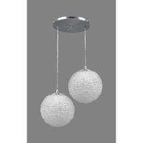 Conjunto 2 Pendente Bola Ps Cristal Aglomerado Pequena Conjunto 2 Pendente Bola Ps Cristal Aglomerado Pequena