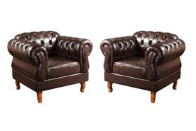 Conjunto 2 Poltronas Decorativa Chesterfield Duquesa Imperial Retrô Conjunto 2 Poltronas Decorativa Chesterfield Duquesa Imperial Retrô