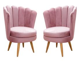 Conjunto 2 Poltronas Decorativa Pétala Kit Cadeiras Flor Girassol