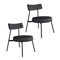 Conjunto 2 Poltronas Stout Corriente Est.Preta Conjunto 2 Poltronas Stout Corriente Est.Preta