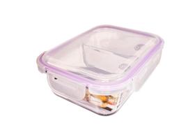 Conjunto 2 Potes 1040ml Herméticos com Divisória Conjunto 2 Potes 1040ml Herméticos com Divisória