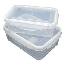 Conjunto 2 Potes Hermético Com Tampa e Trava 18cm 20cm