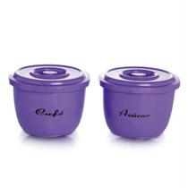 Conjunto 2 Potes Porta Café e Açúcar Lilás