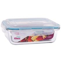 Conjunto 2 Potes Vidro Hermético Marmita Com 4 Travas 1040Ml Conjunto 2 Potes Vidro Hermético Marmita Com 4 Travas 1040Ml