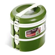 Conjunto 2 Prato Térmico Marmita Refeição Almoço Marmitex Comida - Taumer Conjunto 2 Prato Térmico Marmita Refeição Almoço Marmitex Comida - Taumer