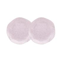 Conjunto 2 Pratos de Sobremesa 21,5cm Ryo Pink Sand Porcelana Oxford Conjunto 2 Pratos de Sobremesa 21,5cm Ryo Pink Sand Porcelana Oxford