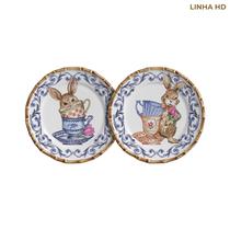 Conjunto 2 Pratos de Sobremesa Teatime - Maison Blanche Conjunto 2 Pratos de Sobremesa Teatime - Maison Blanche