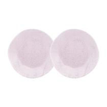 Conjunto 2 Pratos Fundos 22,5cm Ryo Pink Sand Porcelana Oxford Conjunto 2 Pratos Fundos 22,5cm Ryo Pink Sand Porcelana Oxford