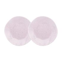 Conjunto 2 Pratos Rasos 27,5cm Ryo Pink Sand Porcelana Oxford Conjunto 2 Pratos Rasos 27,5cm Ryo Pink Sand Porcelana Oxford