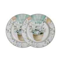 Conjunto 2 Pratos Sobremesa Coelho