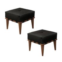 Conjunto - 2 Puffs Banqueta Noé Luxo Castellar Móbile