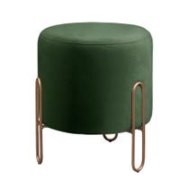 Conjunto 2 Puffs Mali Base Bronze Castellar Móbile