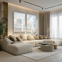 Conjunto 2 Quadros Decorativos com Moldura e Acrilico Cristal Vidro Jesus Deserto Frase Kit para Sala, Escritorio, Hall Cozinha Conjunto 2 Quadros Decorativos com Moldura e Acrilico Cristal Vidro Jesus Deserto Frase Kit para Sala, Escritorio, Hall Cozinha