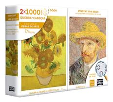 Conjunto 2 Quebra Cabeças 1000 Peças Vincent Van Gogh Conjunto 2 Quebra Cabeças 1000 Peças Vincent Van Gogh