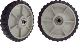 Conjunto 2 Rodas Termoplástica Pneu Composto 614 Rollamento Esferah 15mm c/ Tubo p/ 1/2" - TC614R12