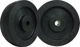 Conjunto 2 Rodinhas em Borracha Maciça 514 (5 Polegadas) Furo Passante 1/2" - BM514F12