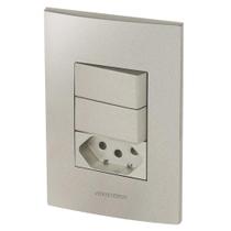 Conjunto 2 Simples + 1 Tomada 10A - Inova Titanium - Att14 Conjunto 2 Simples + 1 Tomada 10A - Inova Titanium - Att14