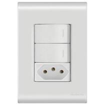 Conjunto 2 Simples + 1 Tomada 20A - Tramontina Liz - Tlb016 Conjunto 2 Simples + 1 Tomada 20A - Tramontina Liz - Tlb016