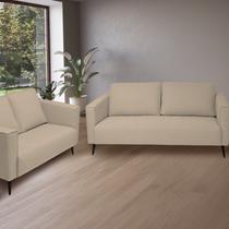 Conjunto 2 Sofás 3 e 2 Lugares Tecido Safira Fun