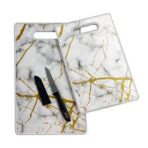 Conjunto 2 Tábuas de Corte com Faca - Sortida