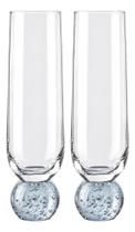 Conjunto 2 Taça Champanhe Bola Orbe 300ml Pé De Esfera Marinha Tuut Conjunto 2 Taça Champanhe Bola Orbe 300ml Pé De Esfera Marinha Tuut
