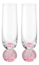 Conjunto 2 Taça Champanhe Bola Orbe 300ml Pé De Esfera Rosa Tuut Conjunto 2 Taça Champanhe Bola Orbe 300ml Pé De Esfera Rosa Tuut