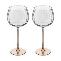 Conjunto 2 Taças de Vinho de Vidro C/ Haste Âmbar Classic 720ml