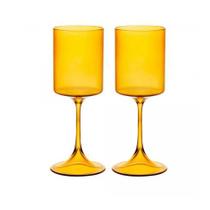 Conjunto 2 Taças para Vinho de Vidro Borossilicato Âmbar Fiesta 380ml - Lyor