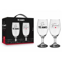 Conjunto 2 Taças Windsor Te Amo E Ponto Final Presente