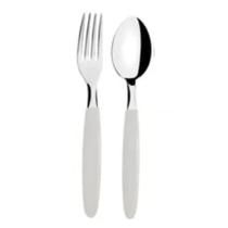 Conjunto 2 Talheres Garfo Colher Em Aço Inox Tramontina