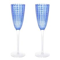 Conjunto 2 Tçs P/ Champanhe Wolff Vidro Orquidea Azul 200ml Conjunto 2 Tçs P/ Champanhe Wolff Vidro Orquidea Azul 200ml