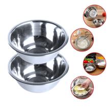 Conjunto 2 Tigelas Saladeiras Bowl Inox Multiuso - 1 litro