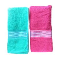 Conjunto 2 toalhas de banho confortável macia algodão elegante