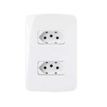 Conjunto 2 Tomada 2P+T 10A 4x2 B3 MarGirius