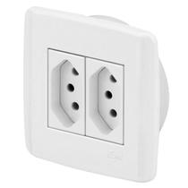 Conjunto 2 Tomadas 20A - Ilumi Slim Móveis - Ism010 Conjunto 2 Tomadas 20A - Ilumi Slim Móveis - Ism010