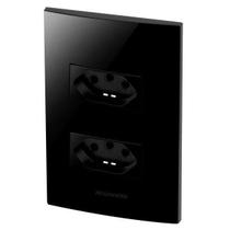 Conjunto 2 Tomadas 20A - Inova Black Piano - Blp06