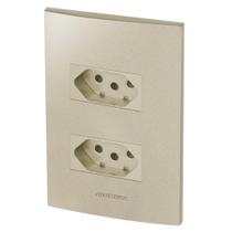 Conjunto 2 Tomadas 20A - Inova Champanhe - Acp06