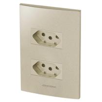 Conjunto 2 Tomadas 20A - Inova Champanhe - Acp06 Conjunto 2 Tomadas 20A - Inova Champanhe - Acp06
