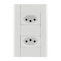 Conjunto 2 Tomadas 2P+T 10A 250 Volts Distanciadas Modulare - 1433 - FAME