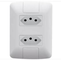 Conjunto 2 Tomadas 2P T 10A / 250V Aria Branca 4 x 2 57241/065 TRAMONTINA