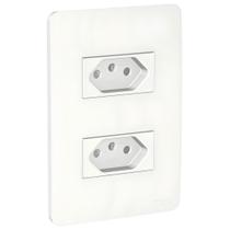 Conjunto 2 Tomadas 2P+T 10A 250V Branco Orion Schneider